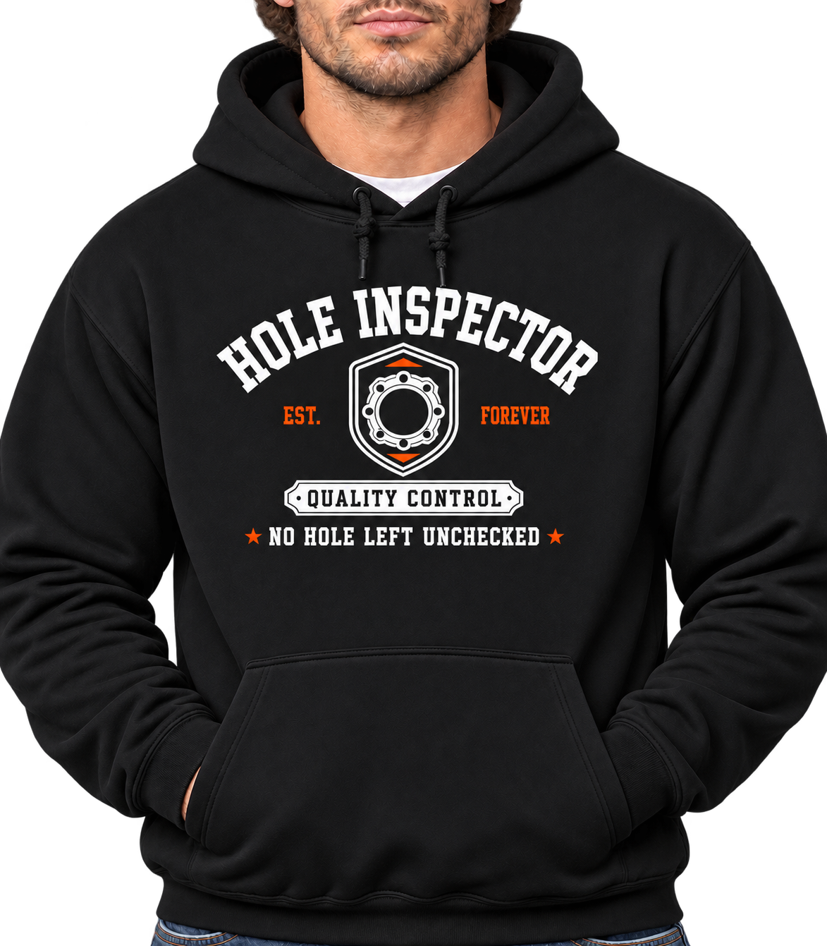 The Hole Inspector Front Graphic Hoodie