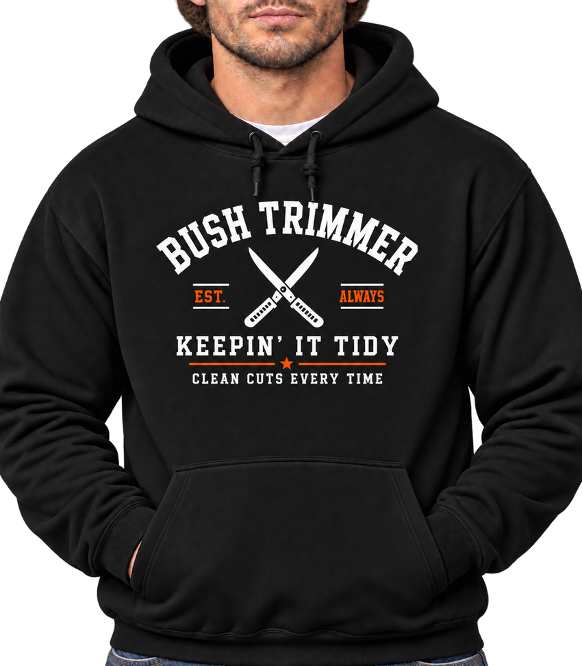 The Bush Trimmer Front Graphic Hoodie