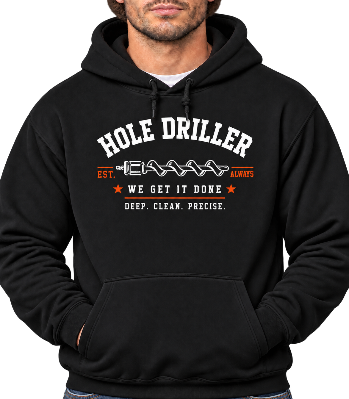 The Hole Driller Front Graphic Hoodie