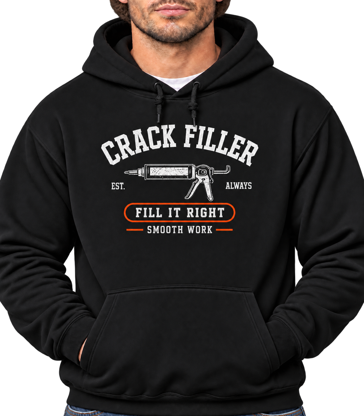 The Crack Filler Front Graphic Hoodie