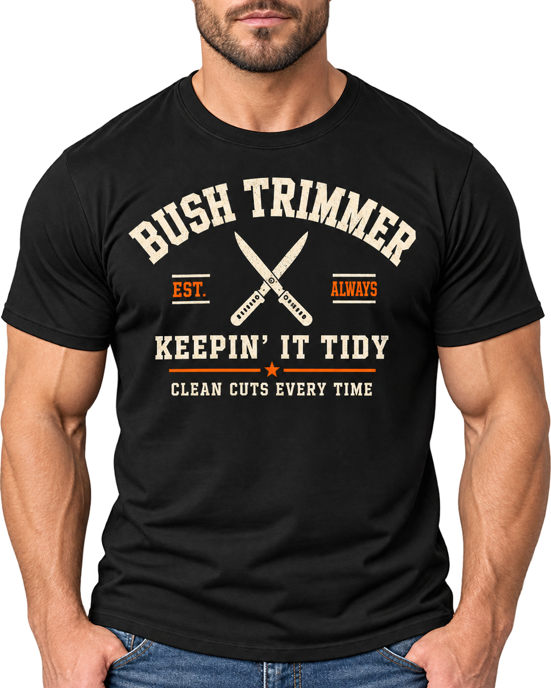 The Bush Trimmer Front Graphic Tee