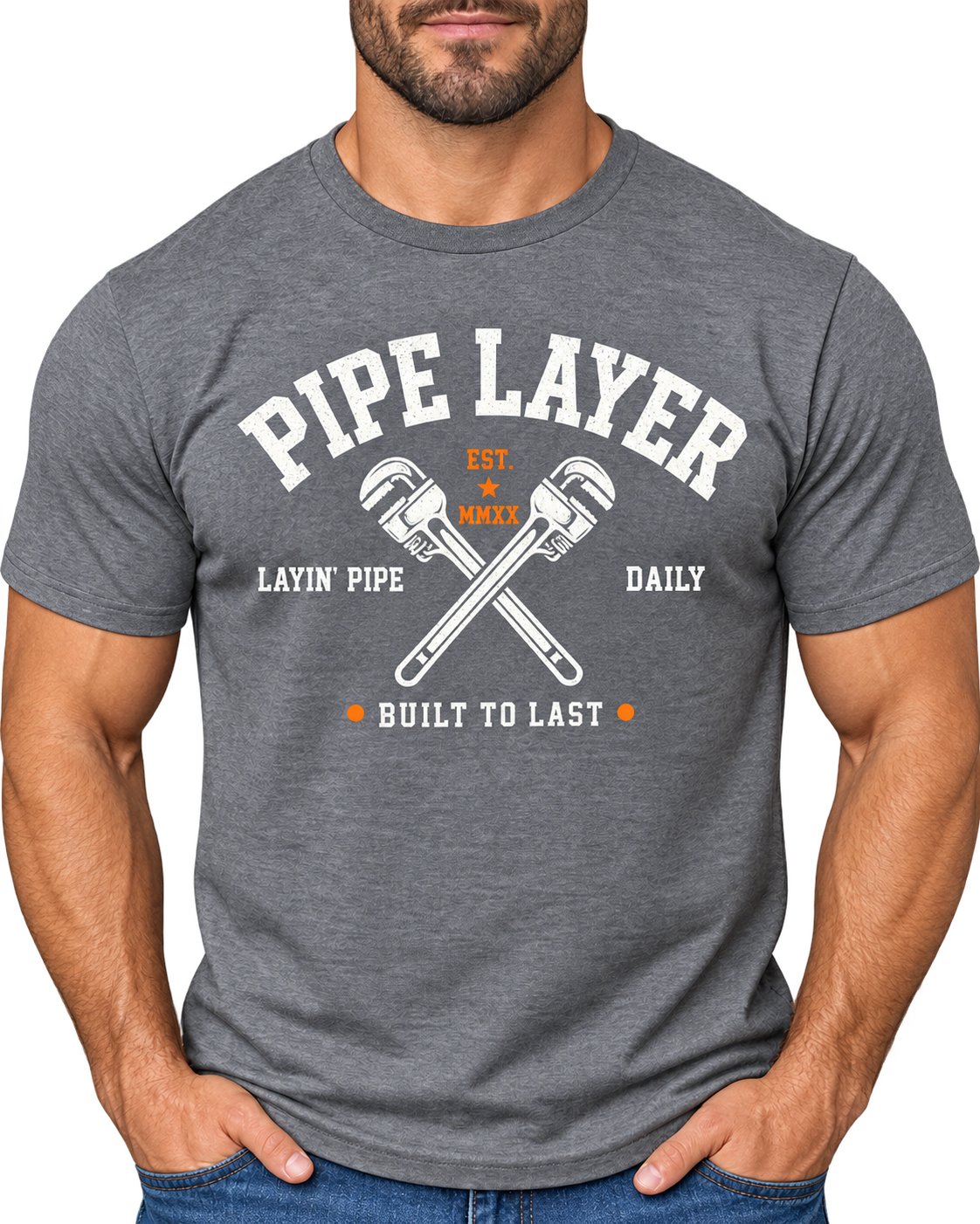 The Pipe Layer Front Graphic Tee