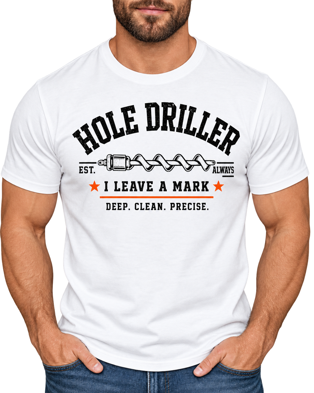 The Hole Driller Front Graphic Tee