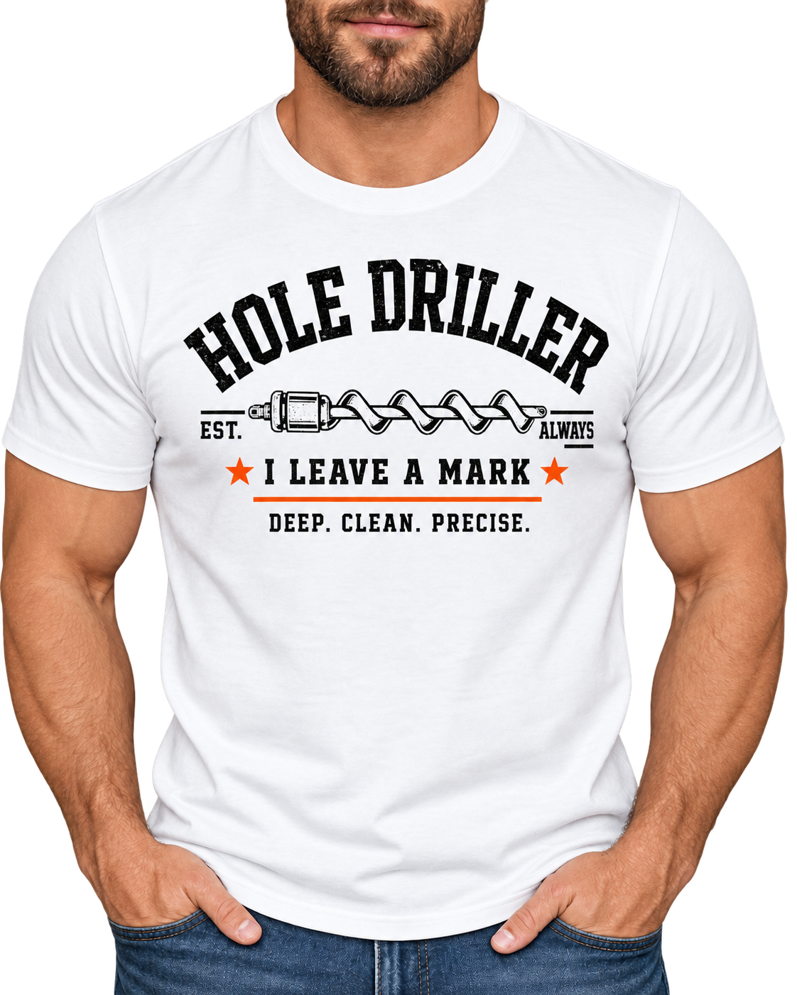 The Hole Driller Front Graphic Tee